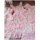 Mademoiselle Pearl Sanrio My Melody Rose Themed Apron Top Skirt Set JSKs and OPs(Reservation/Full Payment Without Shipping)